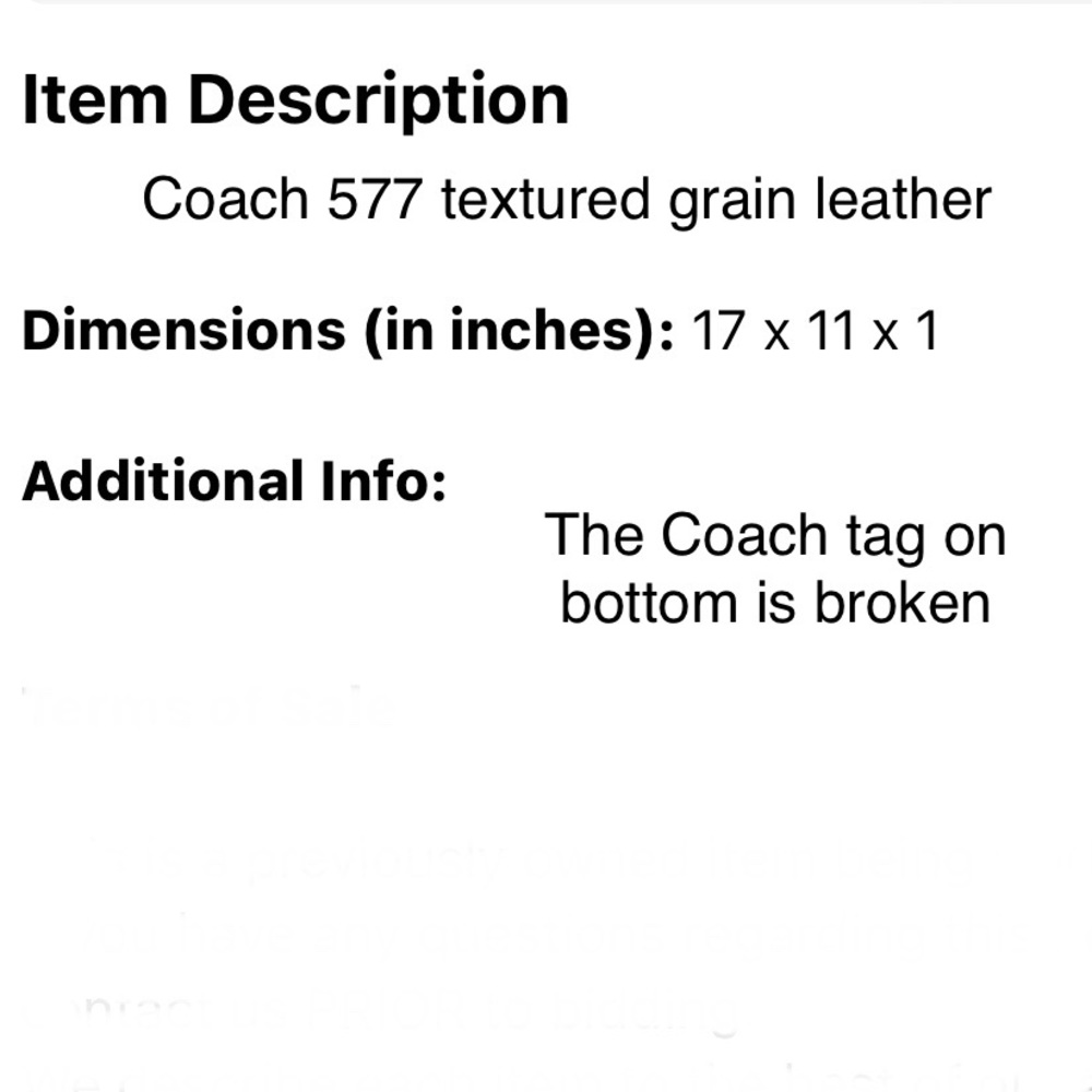 Coach 577Black Leather Tote,Gold Hardware Zip Closur… Gem